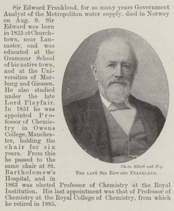 Der verstorbene Sir Edward Frankland