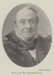 Der verstorbene Sir George Long von English Photographer