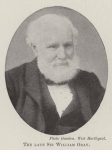 Der verstorbene Sir William Gray von English Photographer