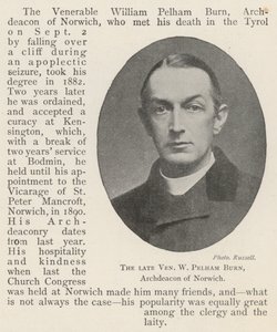 Der verstorbene ehrwürdige W Pelham Burn, Erzdiakon von Norwich