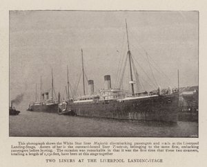 Zwei Liner an der Liverpooler Anlegestelle