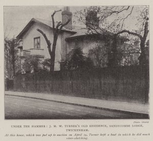 Unter dem Hammer, J. M. W. Turners alte Residenz, Sandycombe Lodge, Twickenham von English Photographer