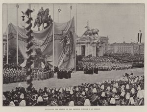 Enthüllung der Statue von Kaiser Wilhelm I. in Berlin