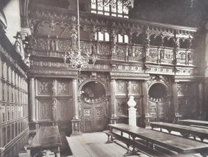 Ansicht des Middle Temple Hall Innenraums, London, 1885