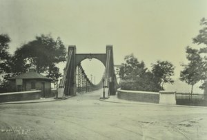Ansicht der alten Lambeth Bridge, 1897
