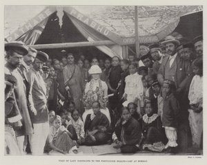 Besuch von Lady Northcote im portugiesischen Gesundheitslager in Bombay