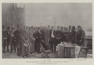 Besuch der amerikanischen Universitätsathleten im House of Commons