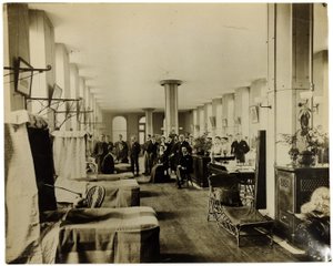Station im St. Thomas Hospital, London, ca. 1890