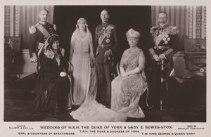 Hochzeit von H.R.H. dem Herzog von York und Lady E. Bowes-Lyon