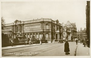 Wolverhampton Kunstgalerie, Lichfield Street von English Photographer