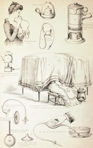 Kinderzimmergeräte des 19. Jahrhunderts, um 1890