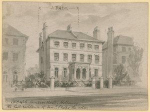 420 Camden Road, Holloway, die letzte Residenz von Samuel Phelps, dem Schauspieler von English School