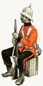 58. Fuß 1880 (Rutlandshire) Privat von English School