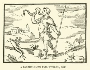 Ein Wunder auf dem Bartholomäusmarkt, 1641 von English School