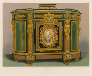 Ein Kabinett von Messrs J und T Scott, Edinburgh von English School