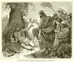 Ein gefangener König (Pharnabazos) vor Agesilaos