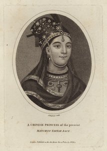 Eine chinesische Prinzessin der Gegenwart, Manchoo Tartar Rasse von English School