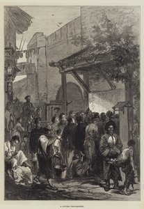 Eine chinesische Proklamation (Gravur) von English School