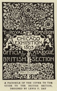 Faksimile des Covers zum Führer durch die britische Sektion (Gravur)