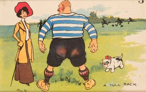Ein Verteidiger, montierte Postkarte