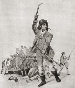 Ein Londoner Feuerwehrmann in den 1790er Jahren. Aus The Strand Magazine, veröffentlicht 1897.