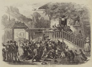Eine Hochzeitszeremonie in Embrun (Stich) von English School
