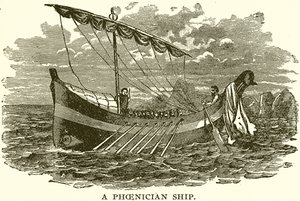 Ein phönizisches Schiff