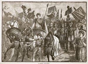 Ein römischer Triumph von English School