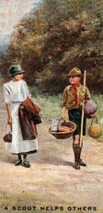 Ein Pfadfinder hilft anderen, 1929