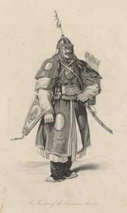 Ein Tatar der chinesischen Armee (Gravur)