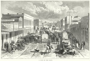 Eine Stadt in der Ebene (Gravur)