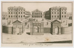 Ansicht des Foundling Hospital, London