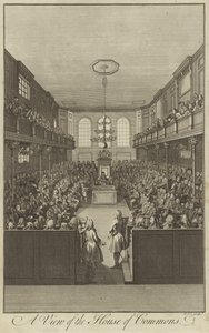 Eine Ansicht des Unterhauses, Westminster