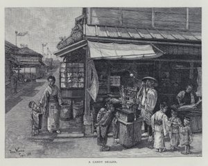 Ein Süßigkeitenverkäufer (Litho)