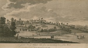 Eine allgemeine Ansicht von Highgate, London, von der südöstlichen Ecke von Caen Wood
