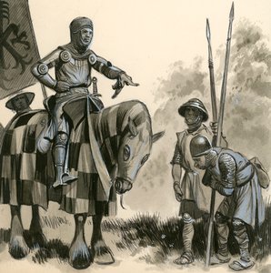 Ein Ritter in feudalen Zeiten von English School