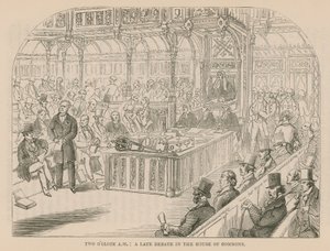Eine späte Debatte im House of Commons von English School
