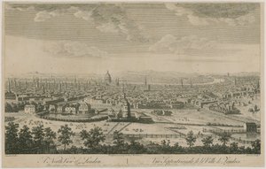 Nordansicht von London. Von Pentonville Hill von English School