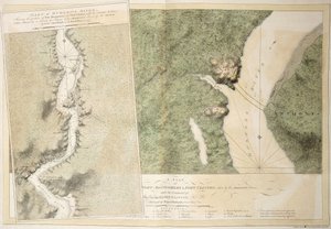 Ein Plan von Fort Montgomery & Fort Clinton, 1774-1779 von English School
