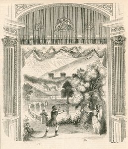 Eine Szene aus dem Stück König Artus, Drury Lane Theatre, London