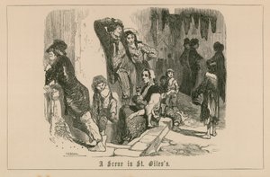 Eine Szene in St. Giles