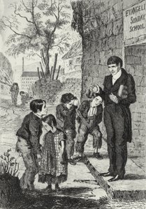 Ein ernster Herr, der eine Fabrik besitzt von English School