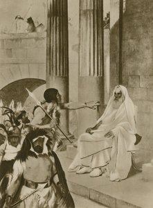 Eine tragische Szene im antiken Rom (Gravur)