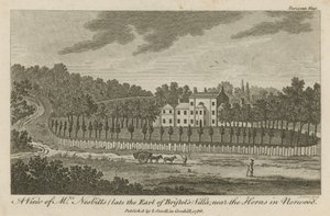Eine Ansicht von Mr. Nesbitts (ehemals des Earl of Bristol) Villa, in der Nähe der Hörner in Norwood von English School