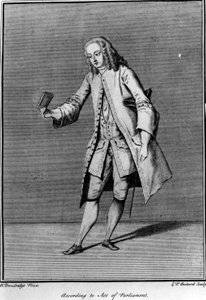 Nach dem Parlamentsgesetz, gemacht von Louis Phillippe Boltard nach Bartholomew Dandridge, 1737 von English School