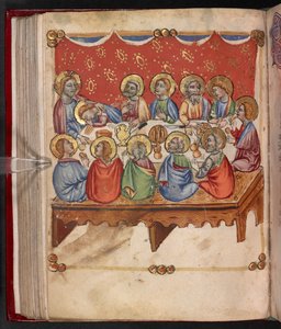 Add. 17466, f.107v Das letzte Abendmahl