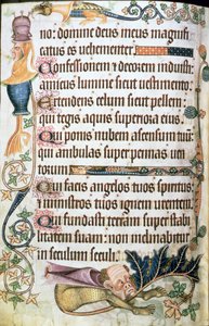 Psalm 103 mit Grotesken, aus dem 