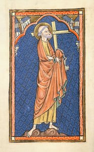 St. Peter, aus dem Oscott Psalter, um 1270