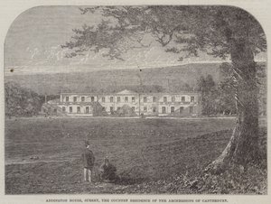 Addington House, Surrey, der Landsitz der Erzbischöfe von Canterbury von English School