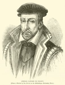 Admiral Gaspard de Coligny (Gravur) von English School